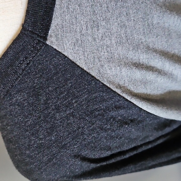 Gray and Black "Merry Christmas" Red Truck Raglan Tee - Picture 3 of 16